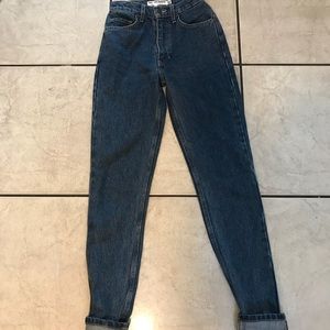 American Apparel Mom Jeans Dark Wash